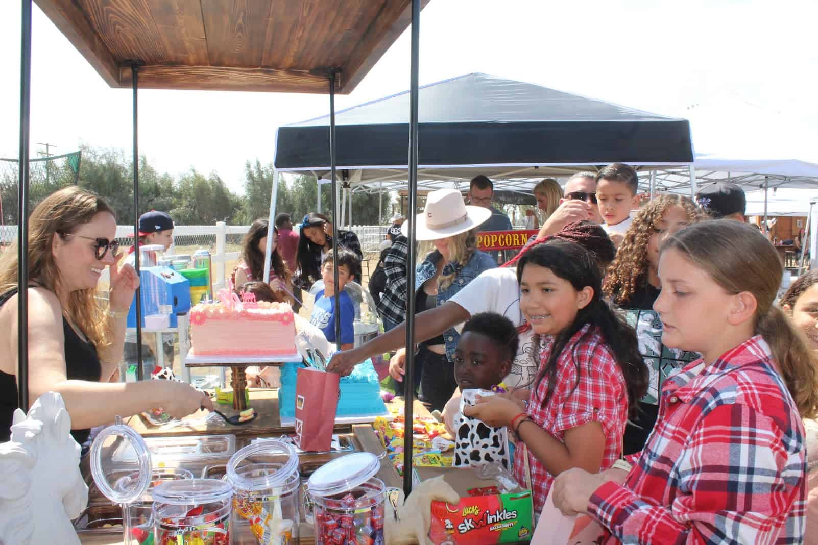 birthday party snack cart kids